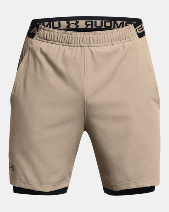 Men's UA Vanish Woven 2-in-1 Shorts, Brown, pdpMainDesktop image number 4